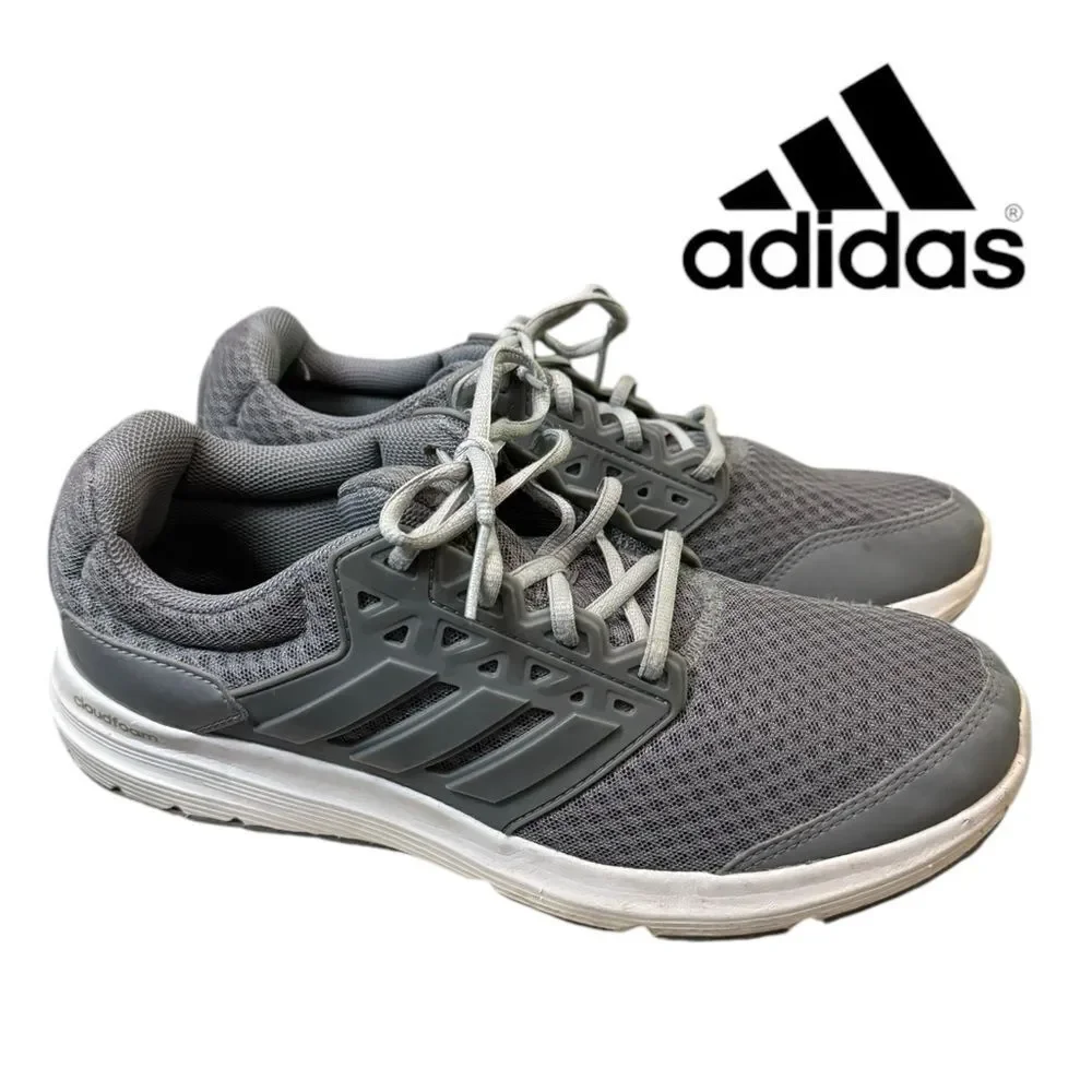 Adidas Men's Galaxy 3 'Clear Grey' Tennis Shoes Sneakers 10 2E Wide